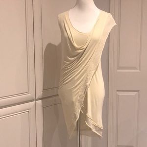 Donna Karan Tunic/Top, size S, soft yellow